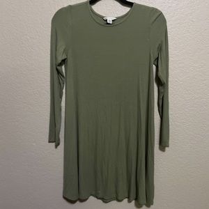 American Eagle olive long sleeve dress